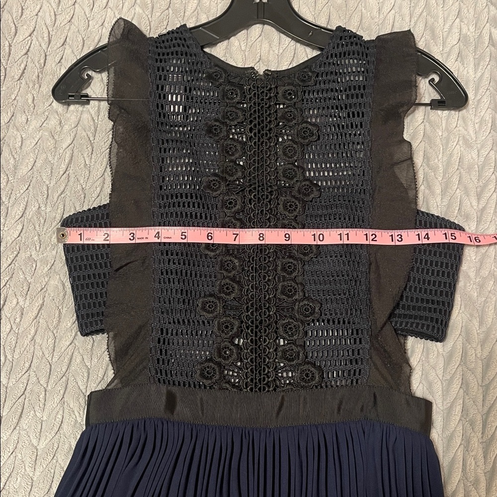 Self-Portrait Navy Lace Midi Dress - Picture 10 of 11